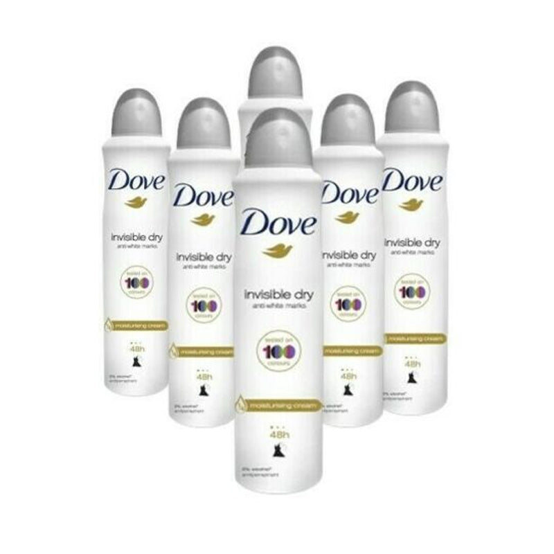 Dove AntiTranspirant Deodorant Spray Invisible Dry Women 250 ml (Pack ...