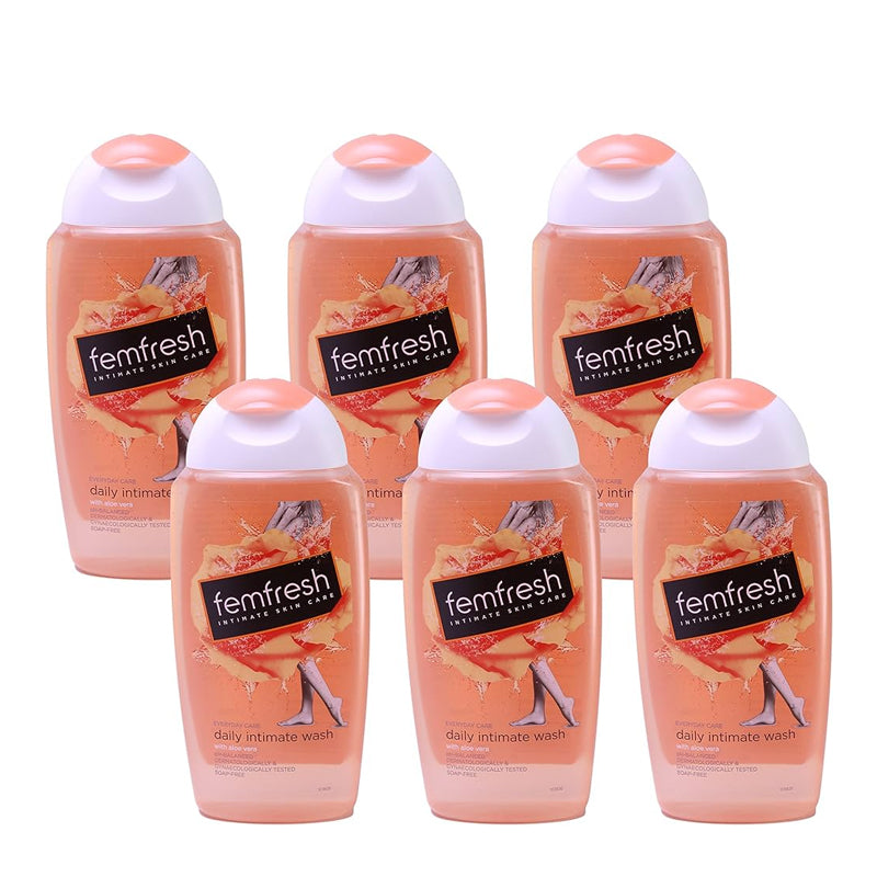 Femfresh Daily Intimate Wash (Carton) - 250 ml x6 - Fresh To Dommot